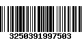 Código de Barras 3250391997503