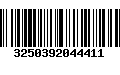 Código de Barras 3250392044411