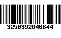 Código de Barras 3250392046644