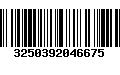 Código de Barras 3250392046675