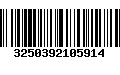 Código de Barras 3250392105914