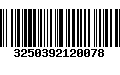 Código de Barras 3250392120078