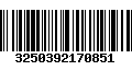 Código de Barras 3250392170851