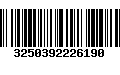 Código de Barras 3250392226190