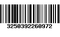 Código de Barras 3250392260972