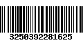 Código de Barras 3250392281625