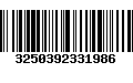 Código de Barras 3250392331986