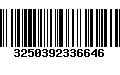 Código de Barras 3250392336646