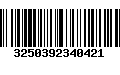 Código de Barras 3250392340421