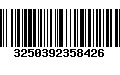 Código de Barras 3250392358426