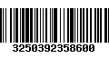 Código de Barras 3250392358600