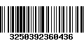 Código de Barras 3250392360436