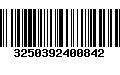 Código de Barras 3250392400842