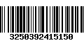 Código de Barras 3250392415150