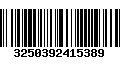 Código de Barras 3250392415389