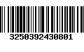 Código de Barras 3250392430801