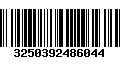 Código de Barras 3250392486044