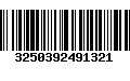 Código de Barras 3250392491321