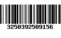 Código de Barras 3250392509156