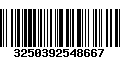 Código de Barras 3250392548667