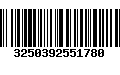 Código de Barras 3250392551780