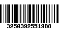 Código de Barras 3250392551988