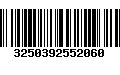 Código de Barras 3250392552060