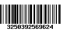 Código de Barras 3250392569624