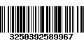 Código de Barras 3250392589967