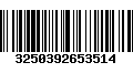 Código de Barras 3250392653514