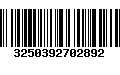 Código de Barras 3250392702892