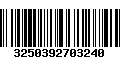 Código de Barras 3250392703240