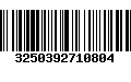 Código de Barras 3250392710804