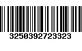 Código de Barras 3250392723323