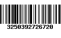 Código de Barras 3250392726720