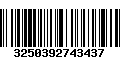 Código de Barras 3250392743437