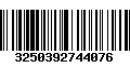 Código de Barras 3250392744076