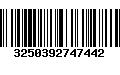 Código de Barras 3250392747442