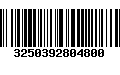 Código de Barras 3250392804800