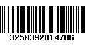 Código de Barras 3250392814786