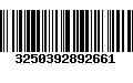 Código de Barras 3250392892661