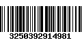 Código de Barras 3250392914981