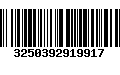 Código de Barras 3250392919917