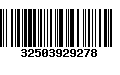 Código de Barras 32503929278