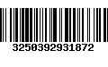 Código de Barras 3250392931872