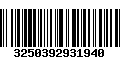 Código de Barras 3250392931940