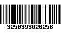 Código de Barras 3250393026256