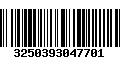 Código de Barras 3250393047701