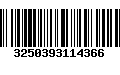 Código de Barras 3250393114366