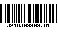 Código de Barras 3250399999301